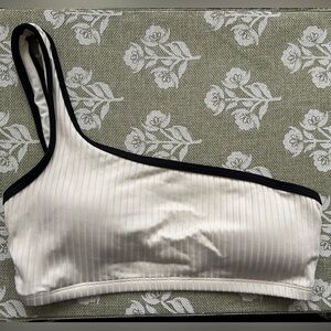 Black & White Ribbed Binkini Set